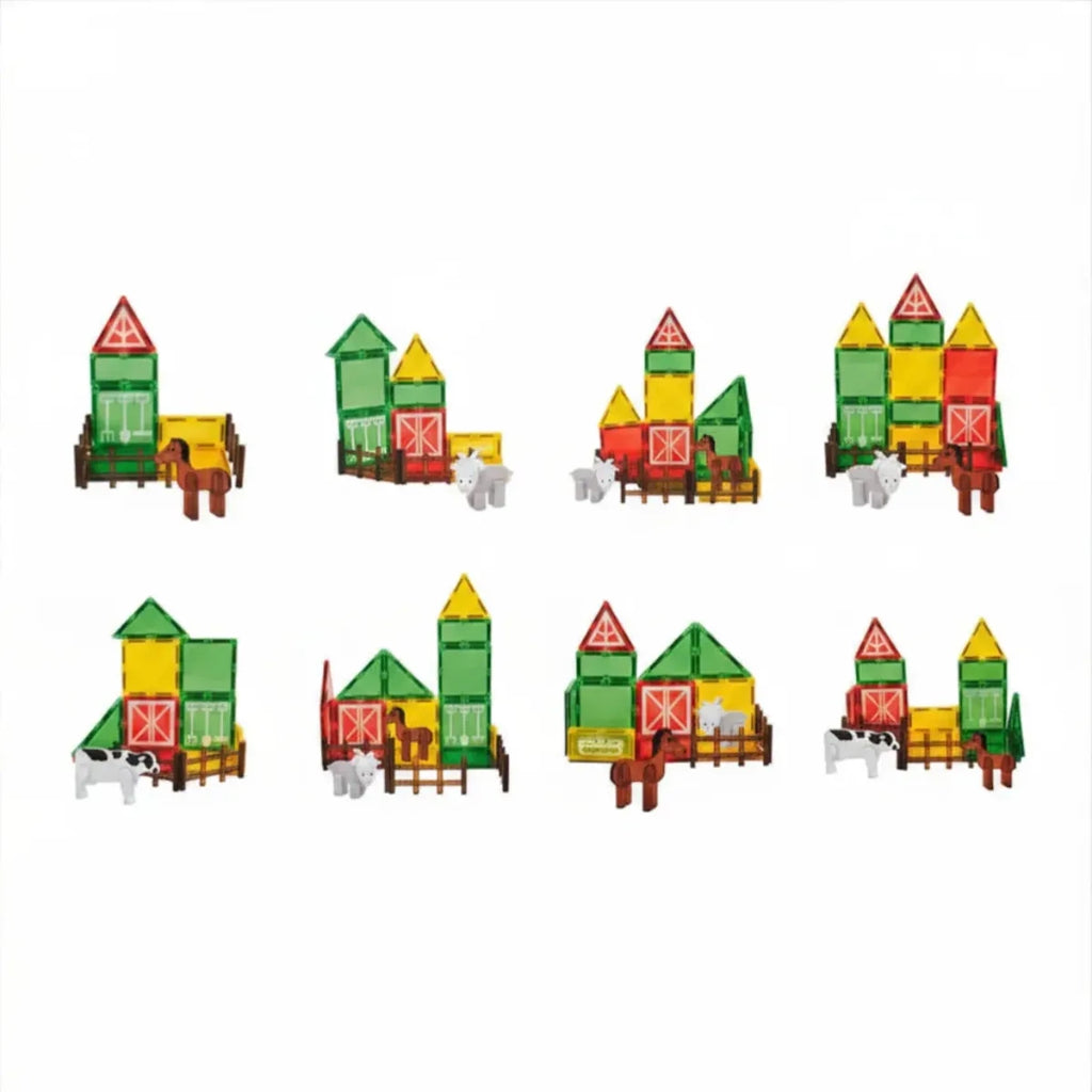 Klocki magnetyczne Magnetic Tiles Farma 46 el., od 3 lat