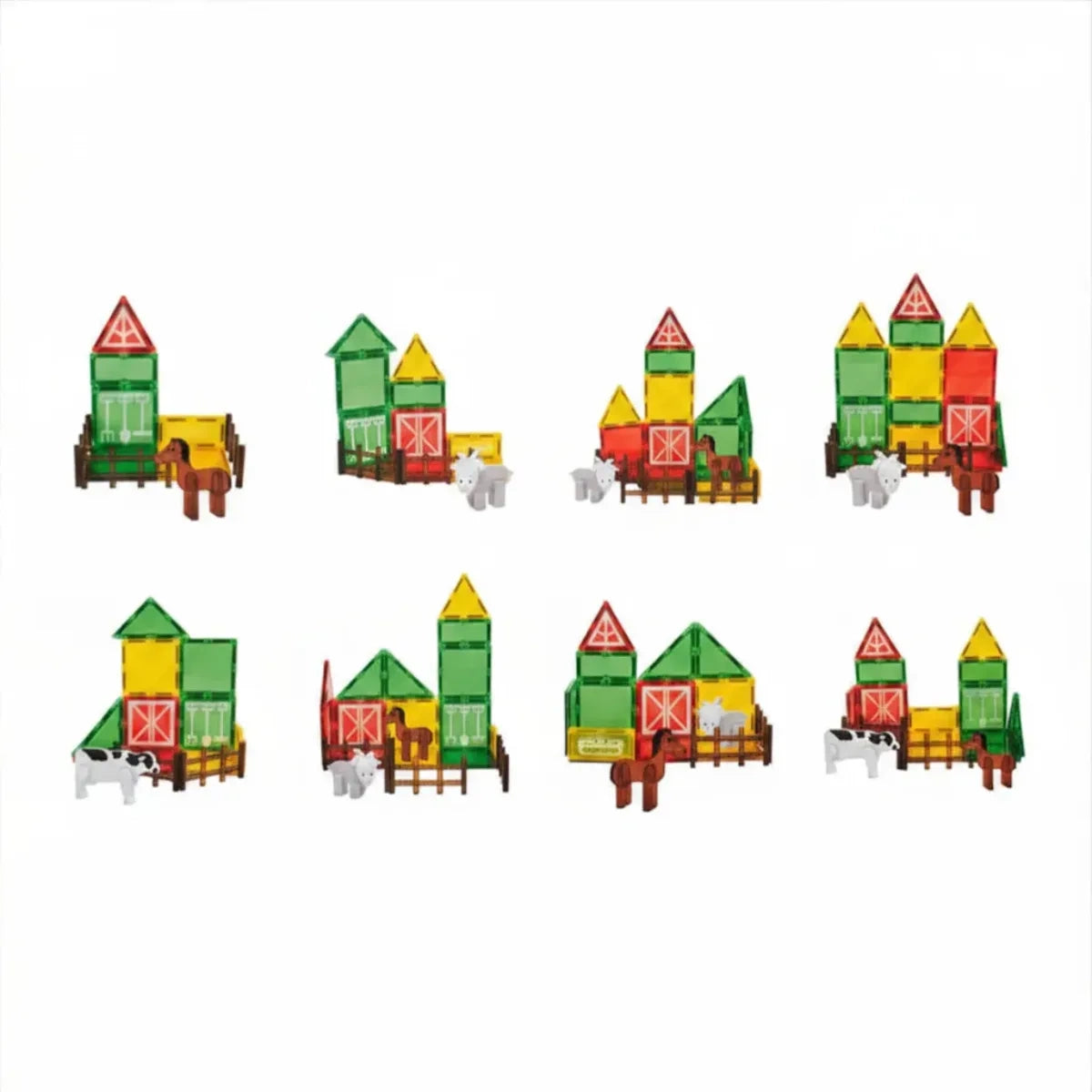 Klocki magnetyczne Magnetic Tiles Farma 46 el., od 3 lat