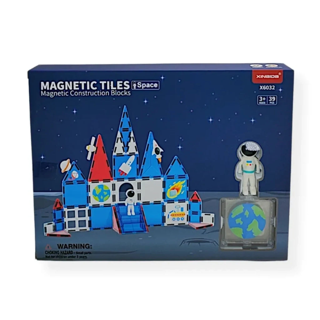 Klocki magnetyczne Kosmos 39 el. z astronautami, od 3 lat