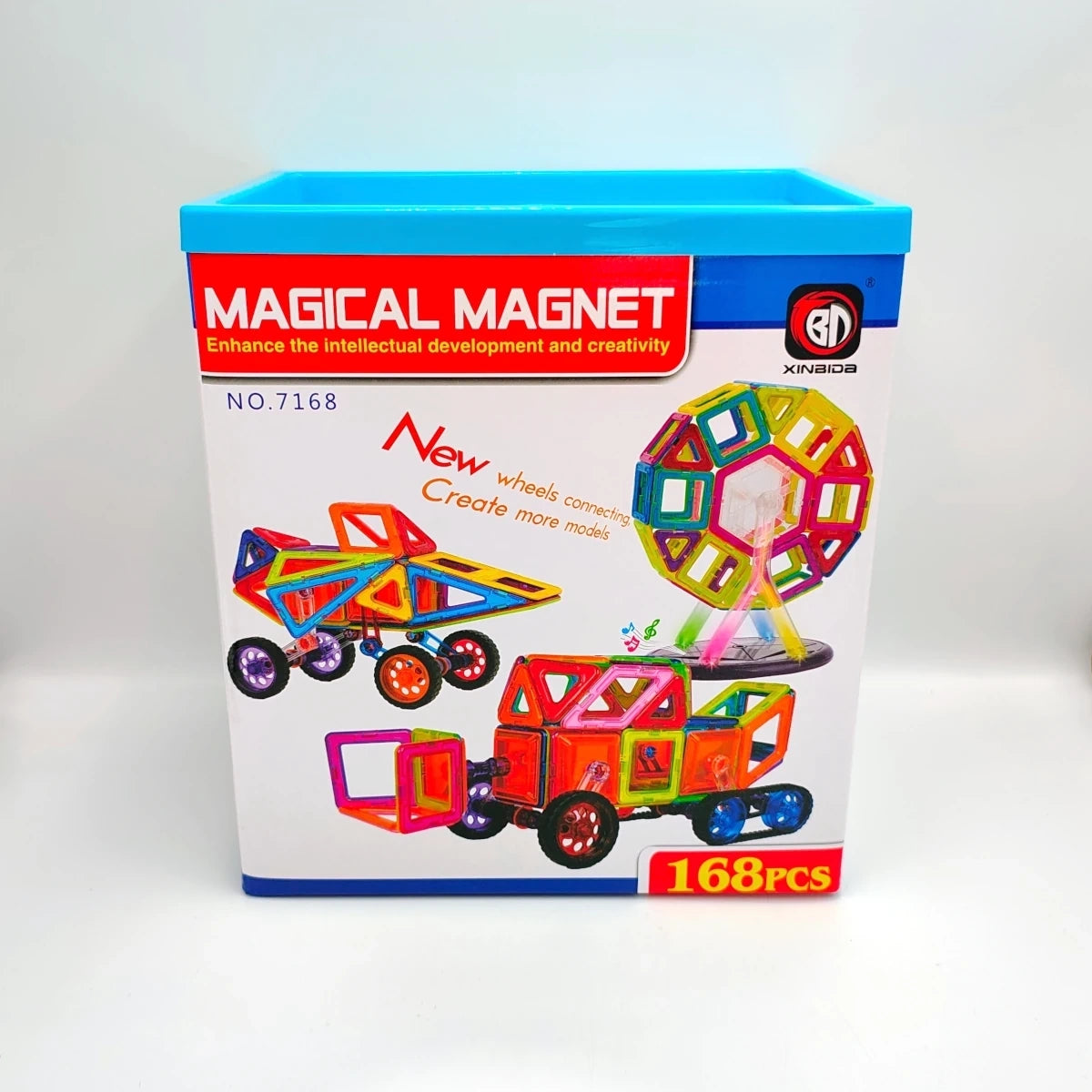 Klocki magnetyczne Magical Magnet 168 el., od 4 lat