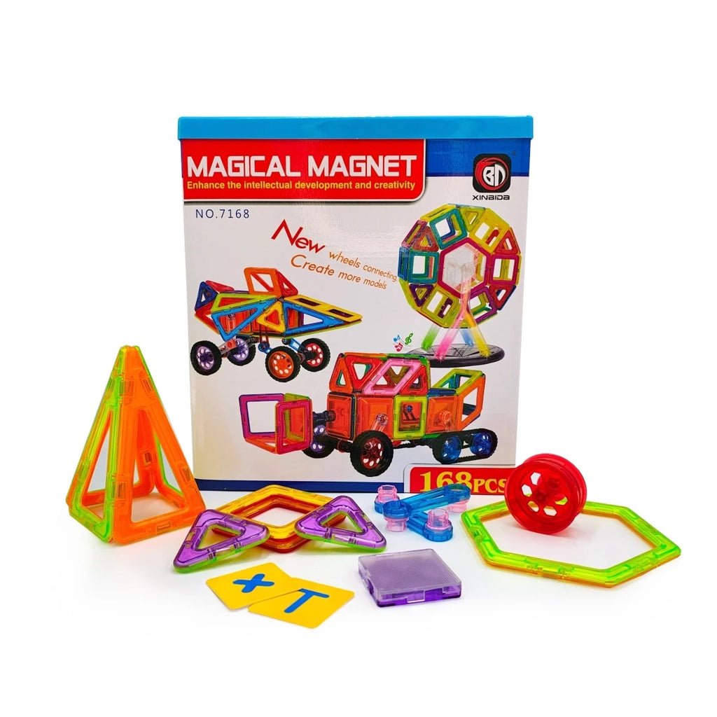 Klocki magnetyczne Magical Magnet 168 el., od 4 lat