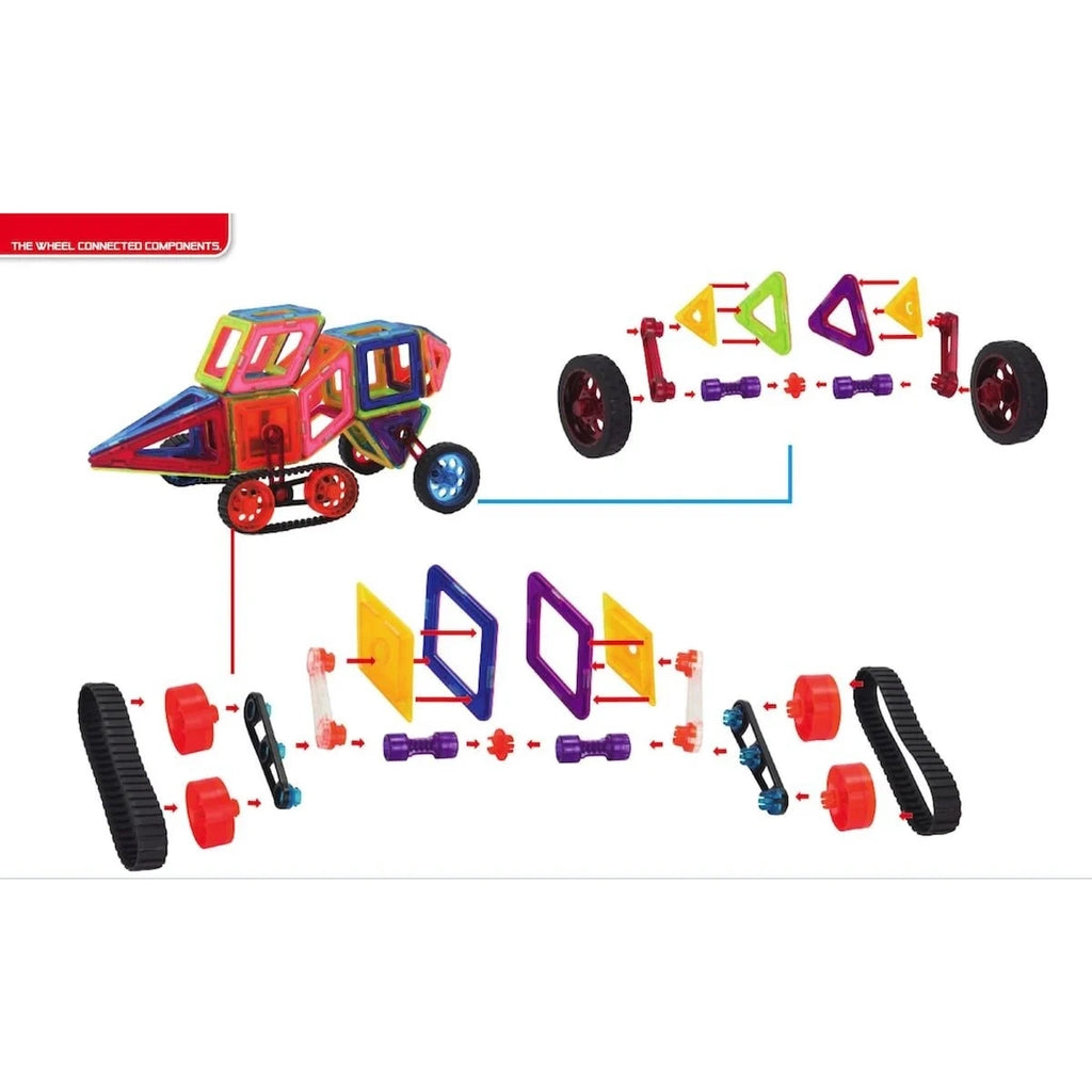 Klocki Magnetyczne Magical Magnet 98 el., od 4 lat