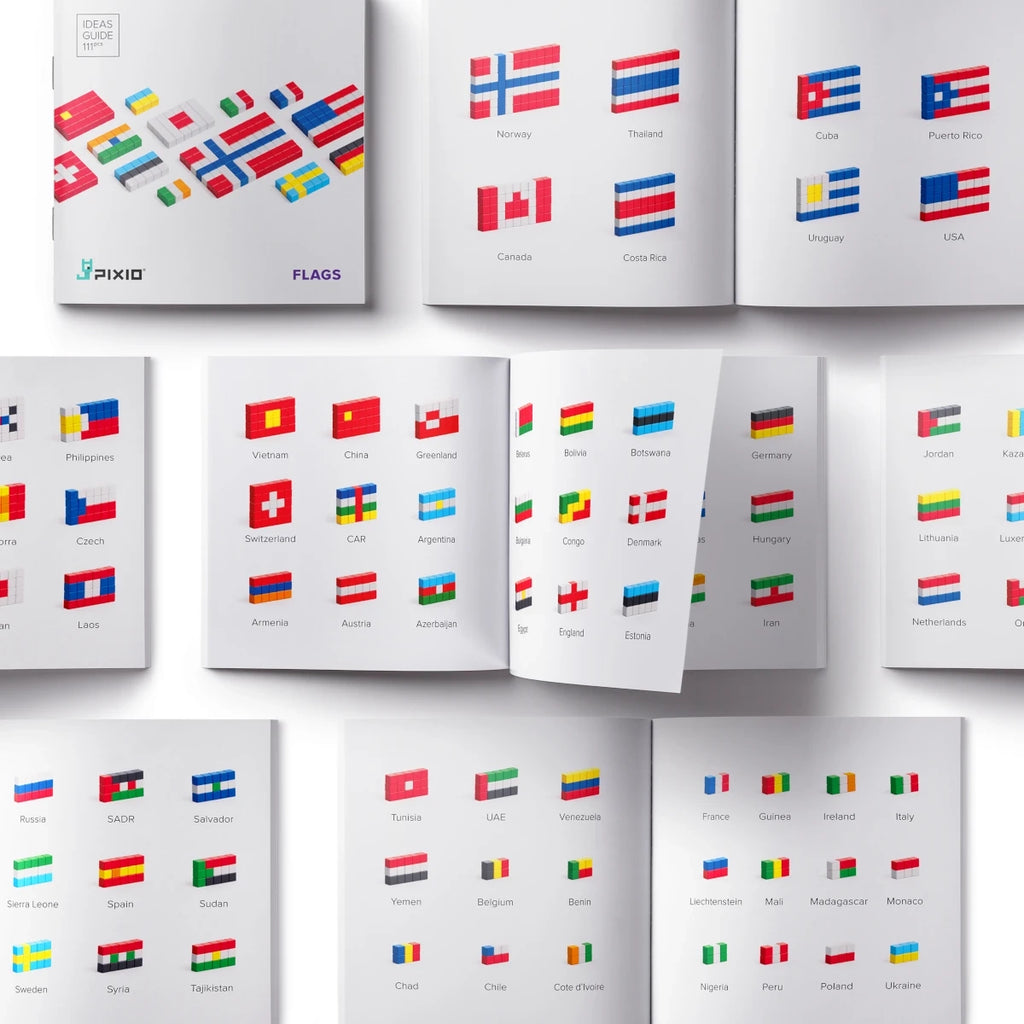 Klocki magnetyczne Flags flagi 111 el. Story Series, od 6 lat