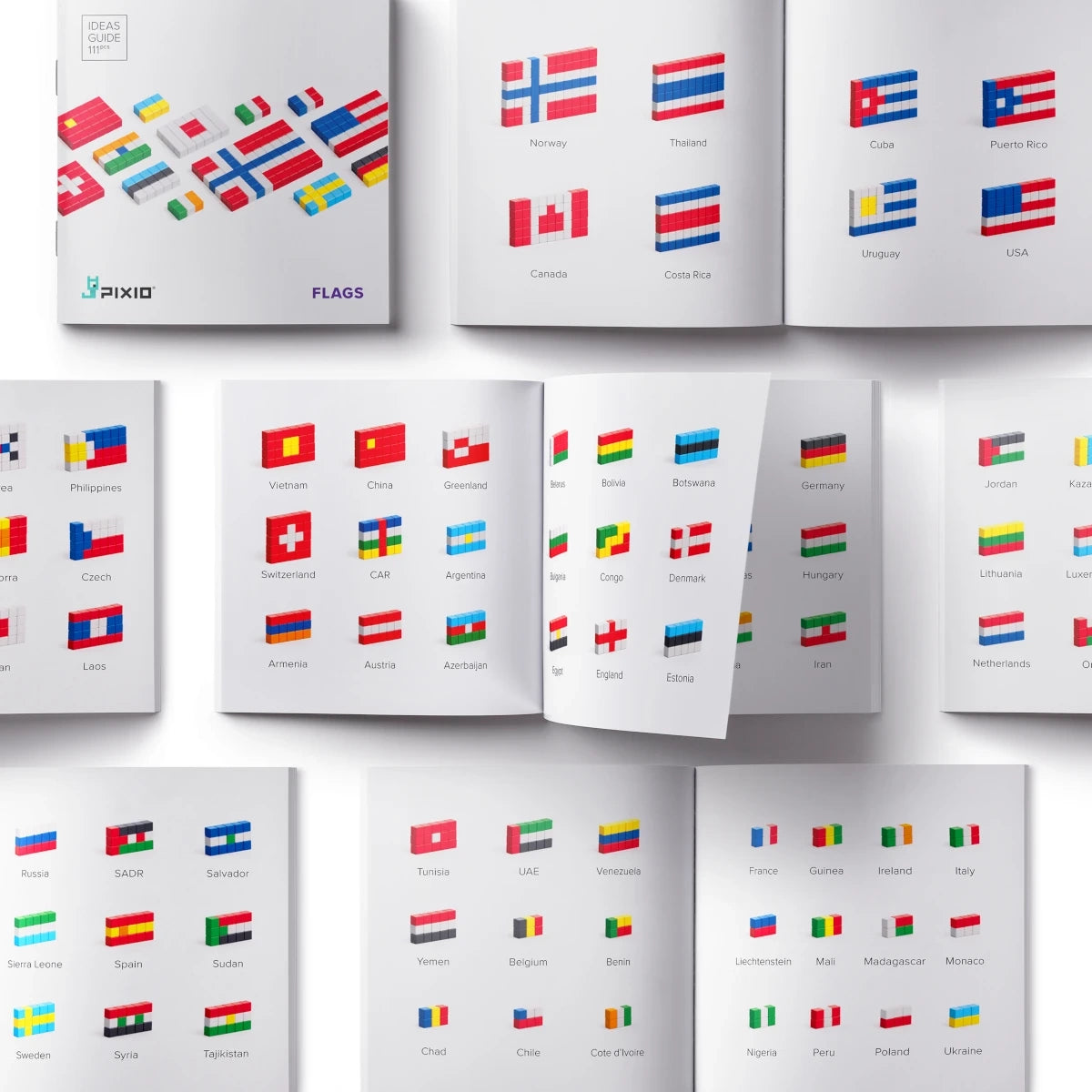 Klocki magnetyczne Flags flagi 111 el. Story Series, od 6 lat