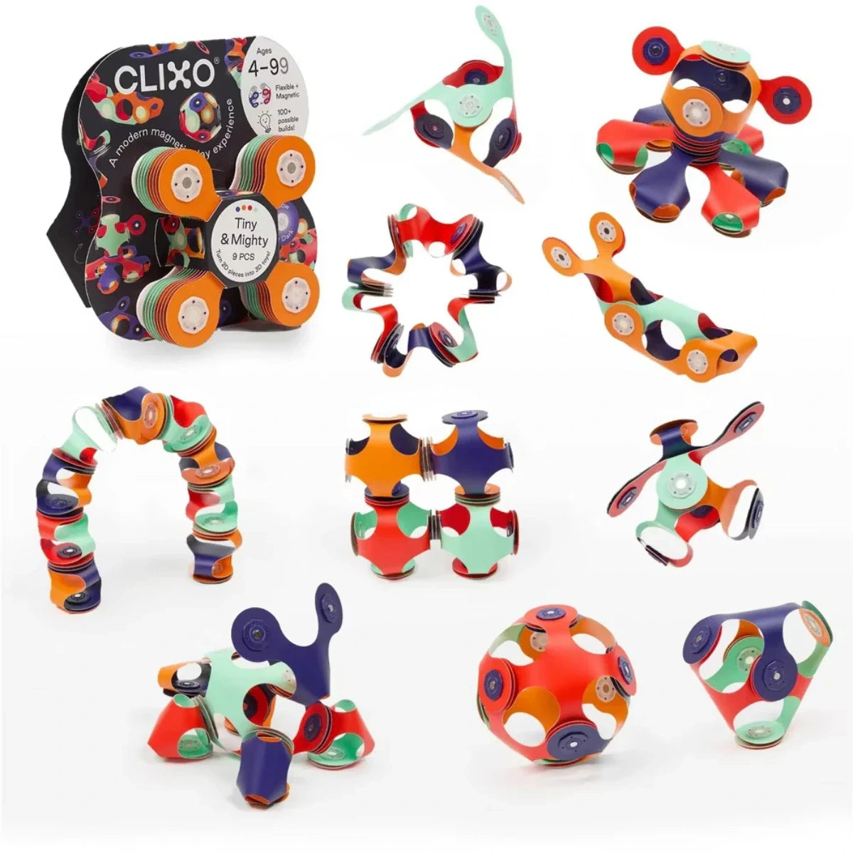 Klocki magnetyczne Tiny & Mighty Space 9 el., od 4 lat