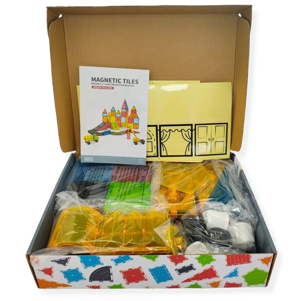 Klocki magnetyczne XL 88 el. Magnetic Tiles Duży, od 3 lat