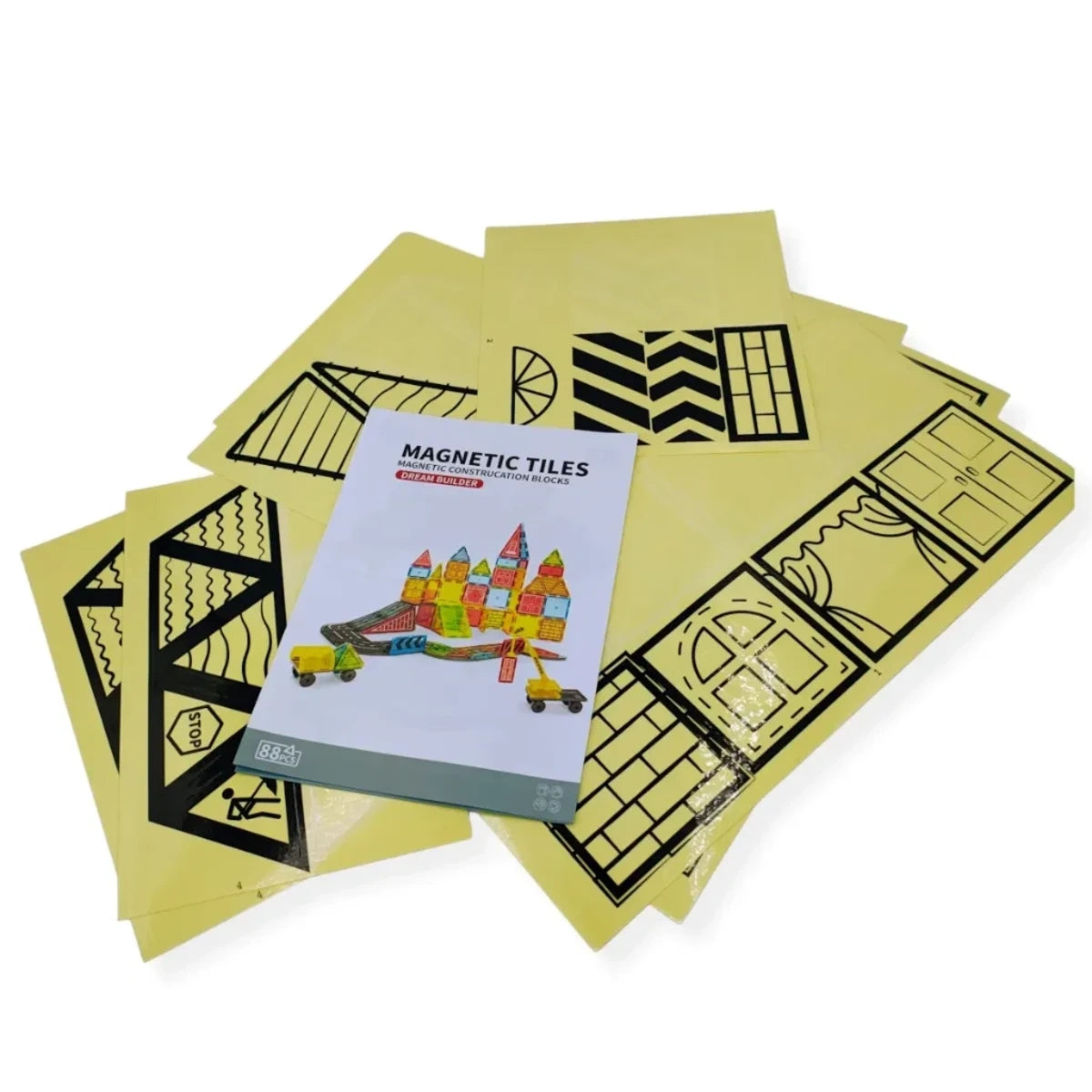Klocki magnetyczne XL 88 el. Magnetic Tiles Duży, od 3 lat