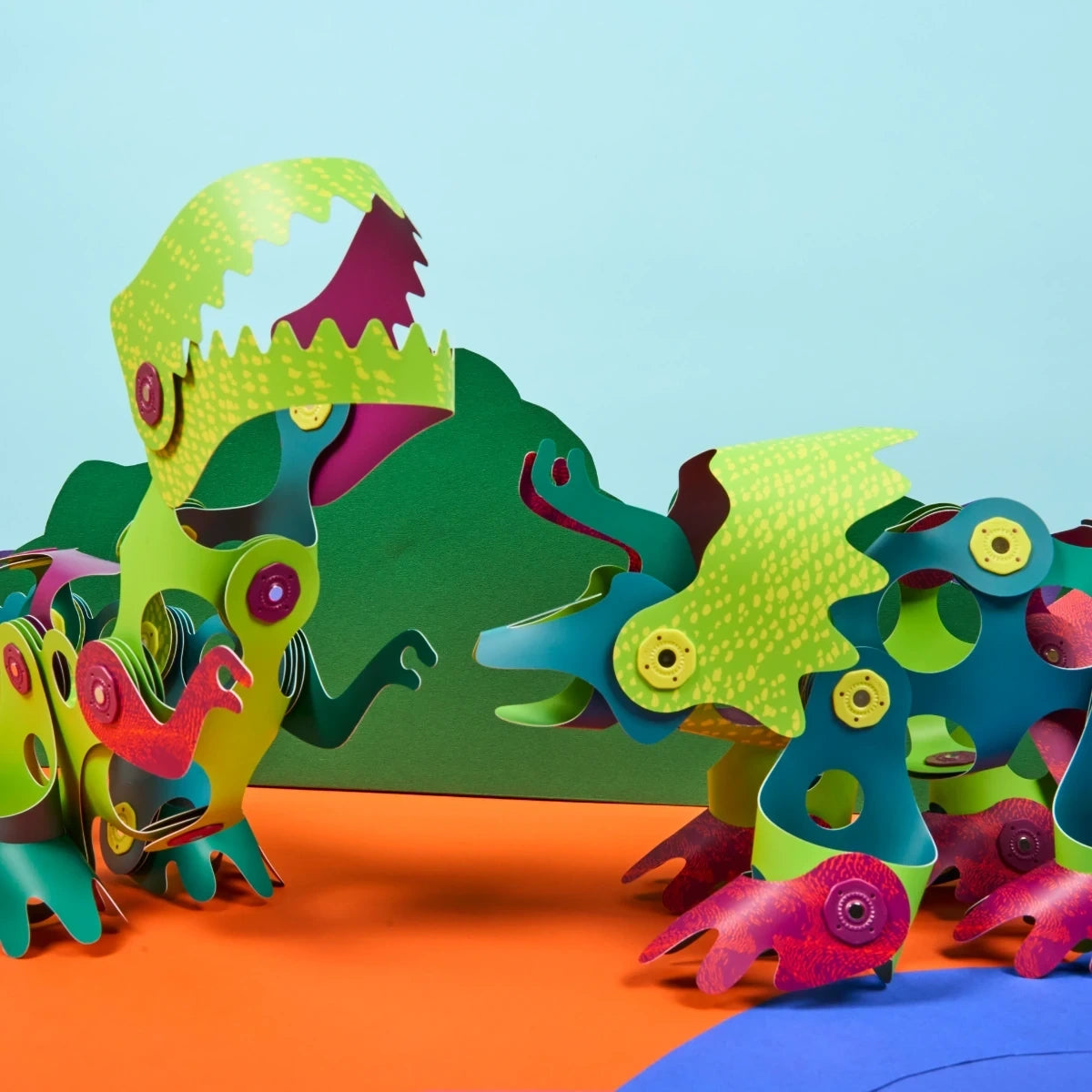 Dinozaury magnetyczne giętkie zestaw 22 el. dla dzieci, od 4 lat