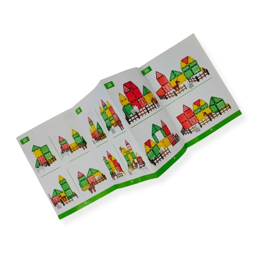 Klocki magnetyczne farma 26 el. Magnetic Tiles, od 3 lat