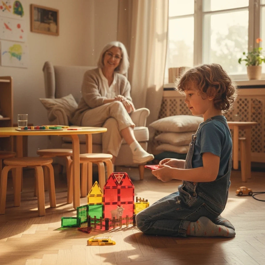 Klocki magnetyczne farma 26 el. Magnetic Tiles, od 3 lat