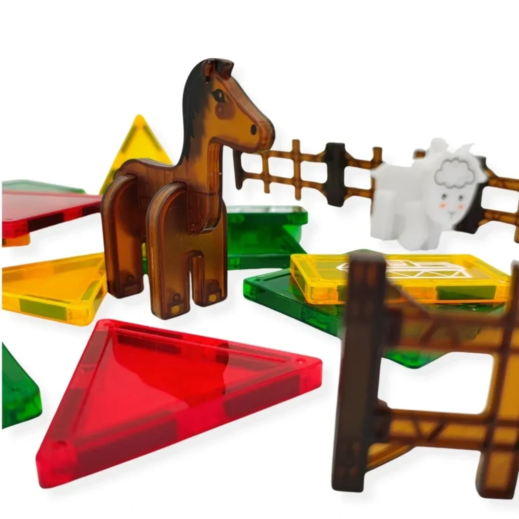 Klocki magnetyczne farma 26 el. Magnetic Tiles, od 3 lat