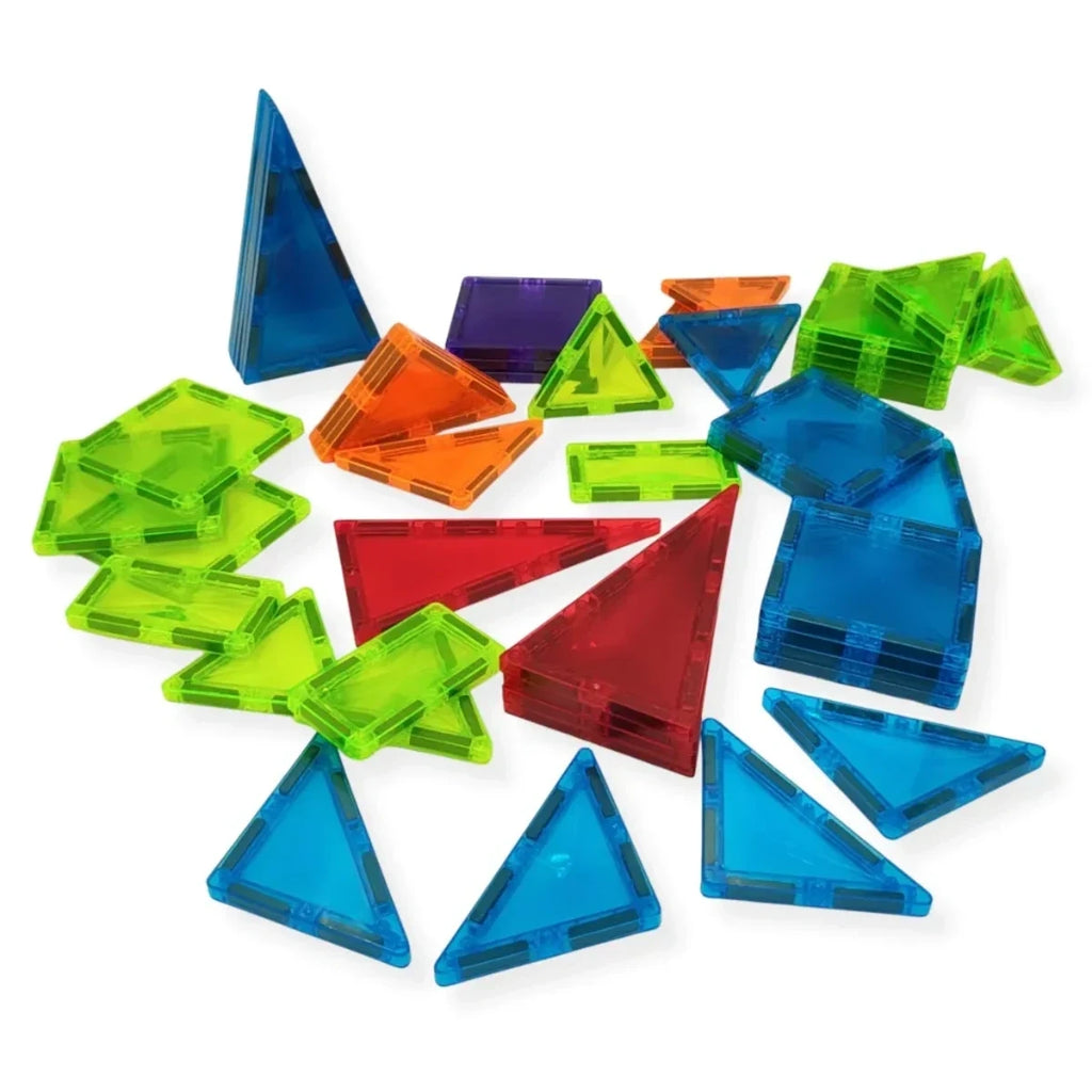 Klocki magnetyczne kalejdoskop 95 el. przezroczyste, od 3 lat