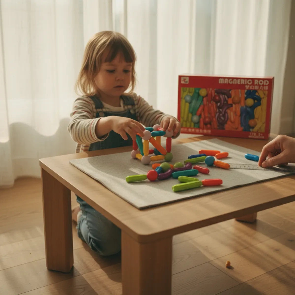 Magnetyczne pałeczki i kulki 178 el. CreativiR, od 3 lat