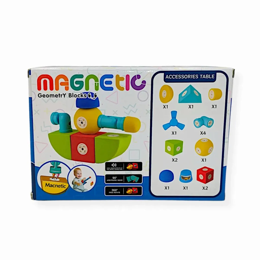 Klocki magnetyczne piankowe EVA 15 el. MagTic, od 3 lat