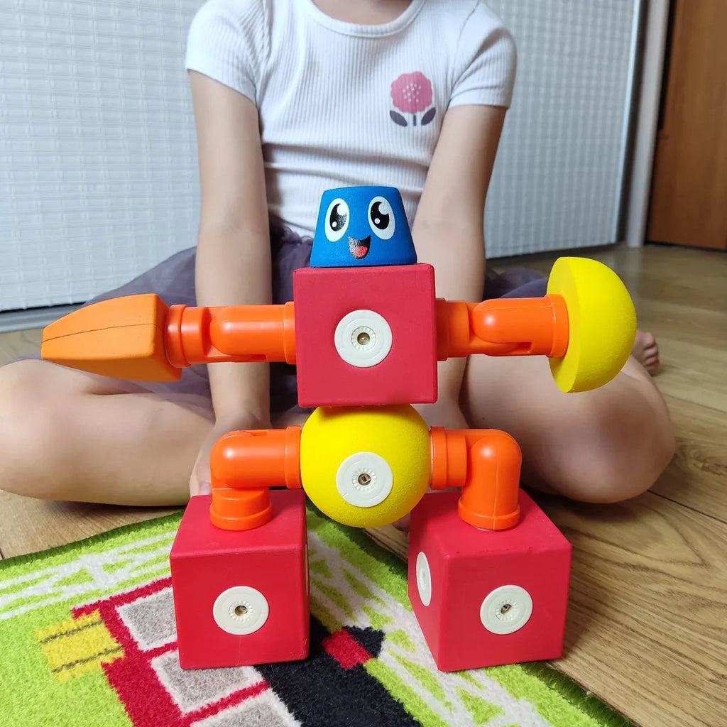 Magnetyczne piankowe klocki 75 el., od 3 lat