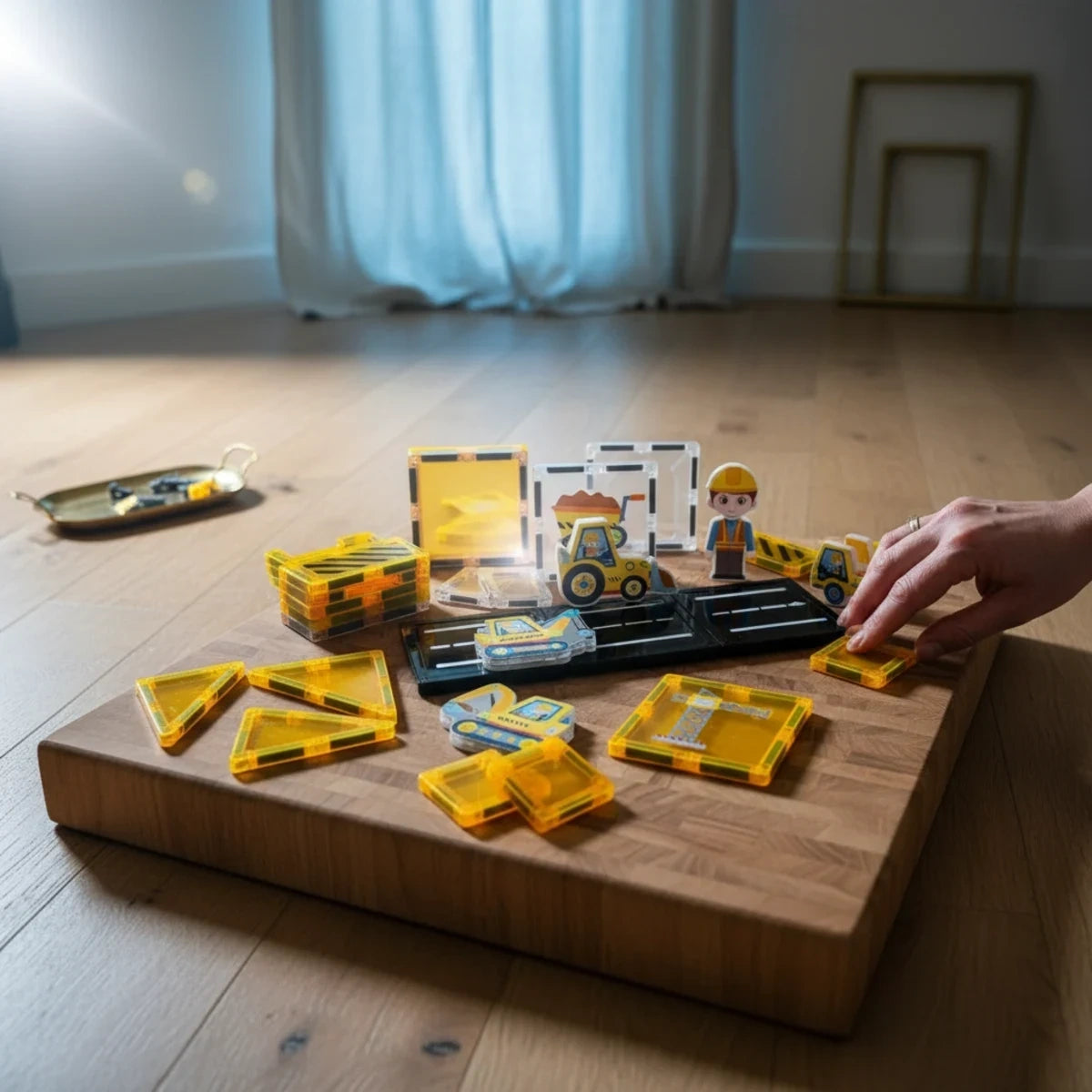 Klocki magnetyczne plac budowy 31 el. Magnetic Tiles, od 3 lat