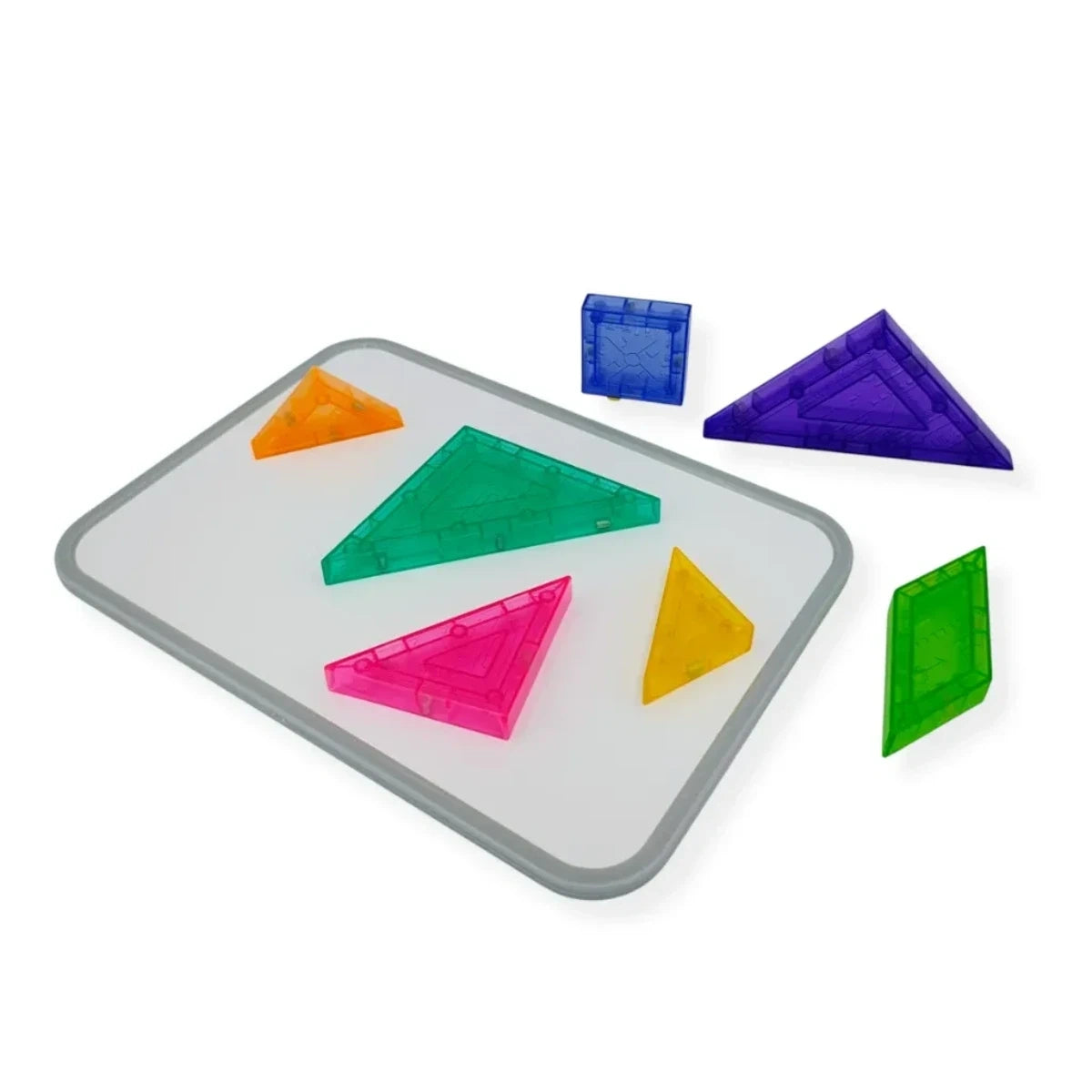 Klocki magnetyczne tangram 7 el. z tablicą, od 3 lat