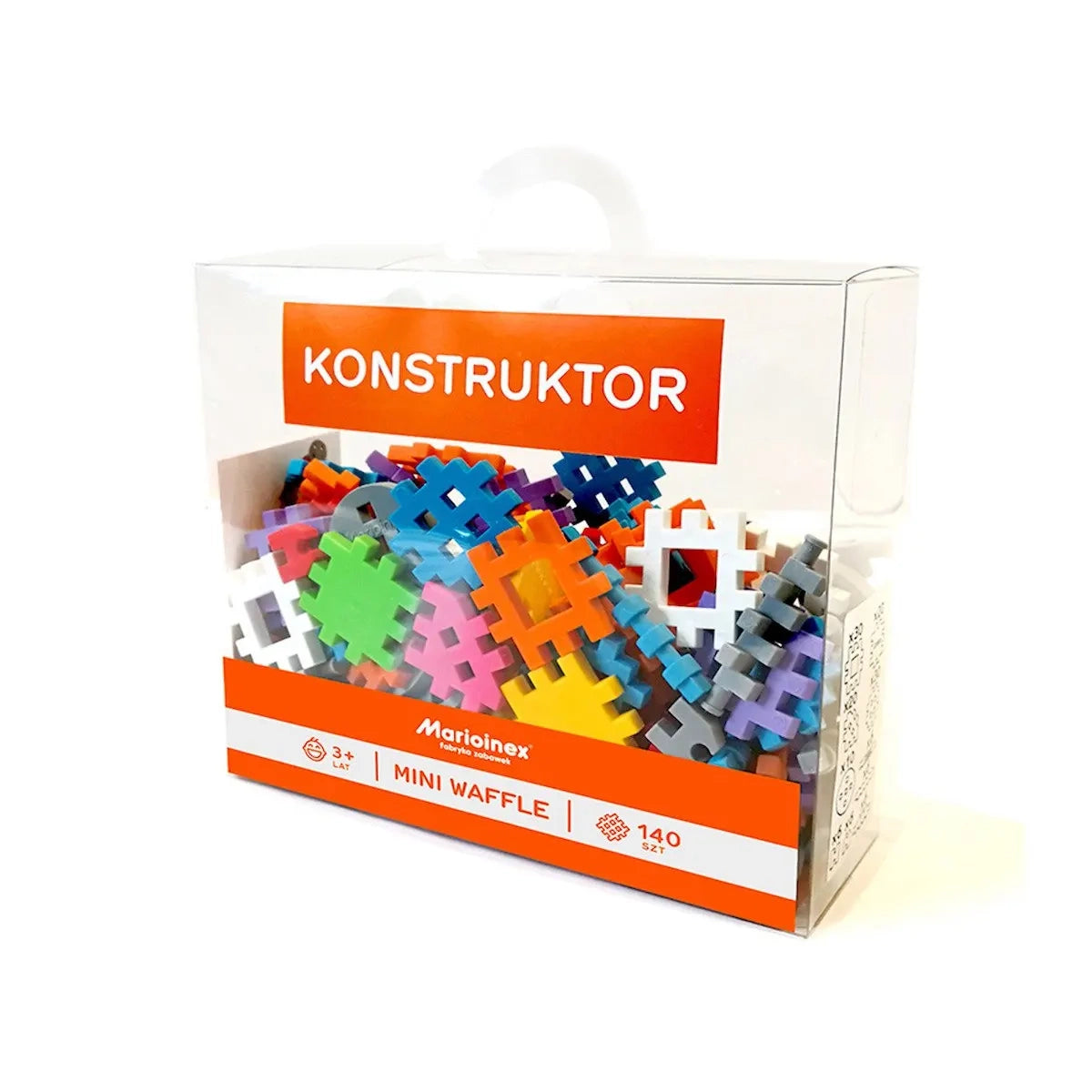 Klocki edukacyjne Mini Waffle Konstruktor 140 el. dla 4-latka, od 4 lat