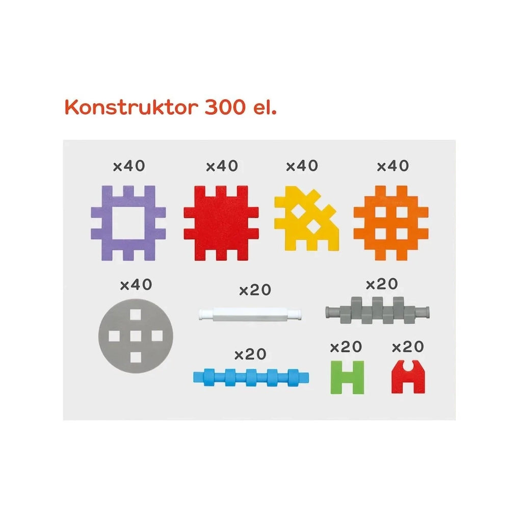 Klocki edukacyjne Mini Waffle Wafle Konstruktor 300 el. dla, od 4 lat