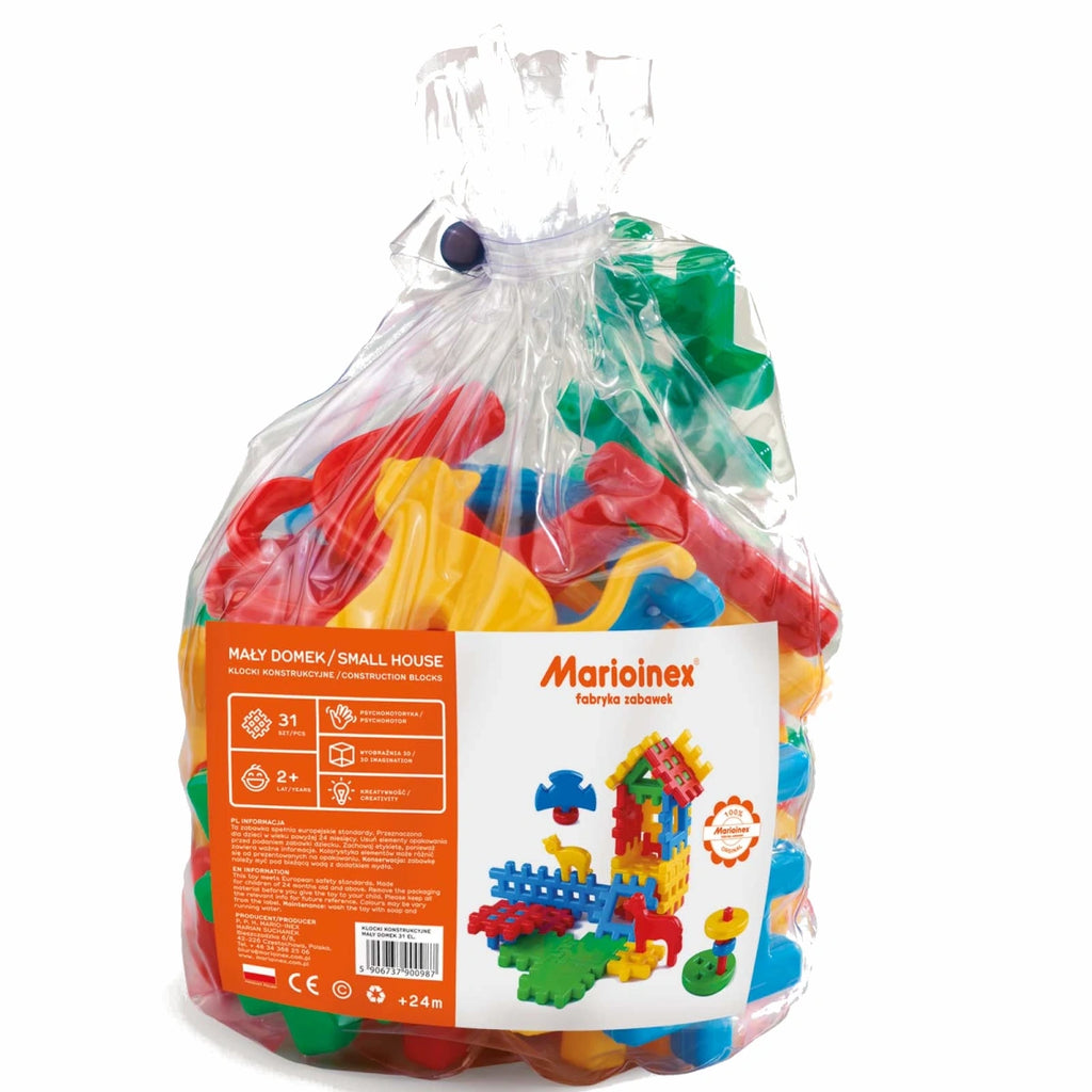 Klocki waflowe dla dzieci Mały Domek 31 el., od 2 lat