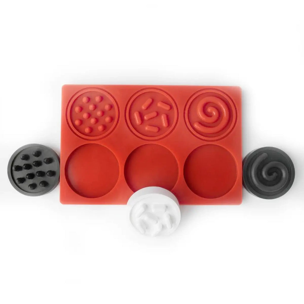 Kontrastowe puzzle sensoryczne kółeczka, od 6 mies.