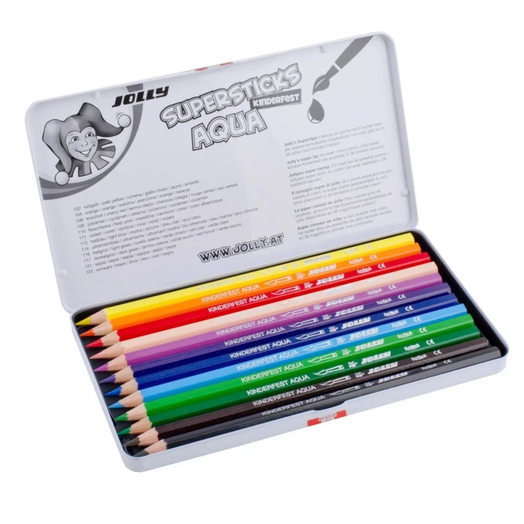 Kredki akwarelowe dla dzieci Supersticks Aqua 12 szt., od 3 lat
