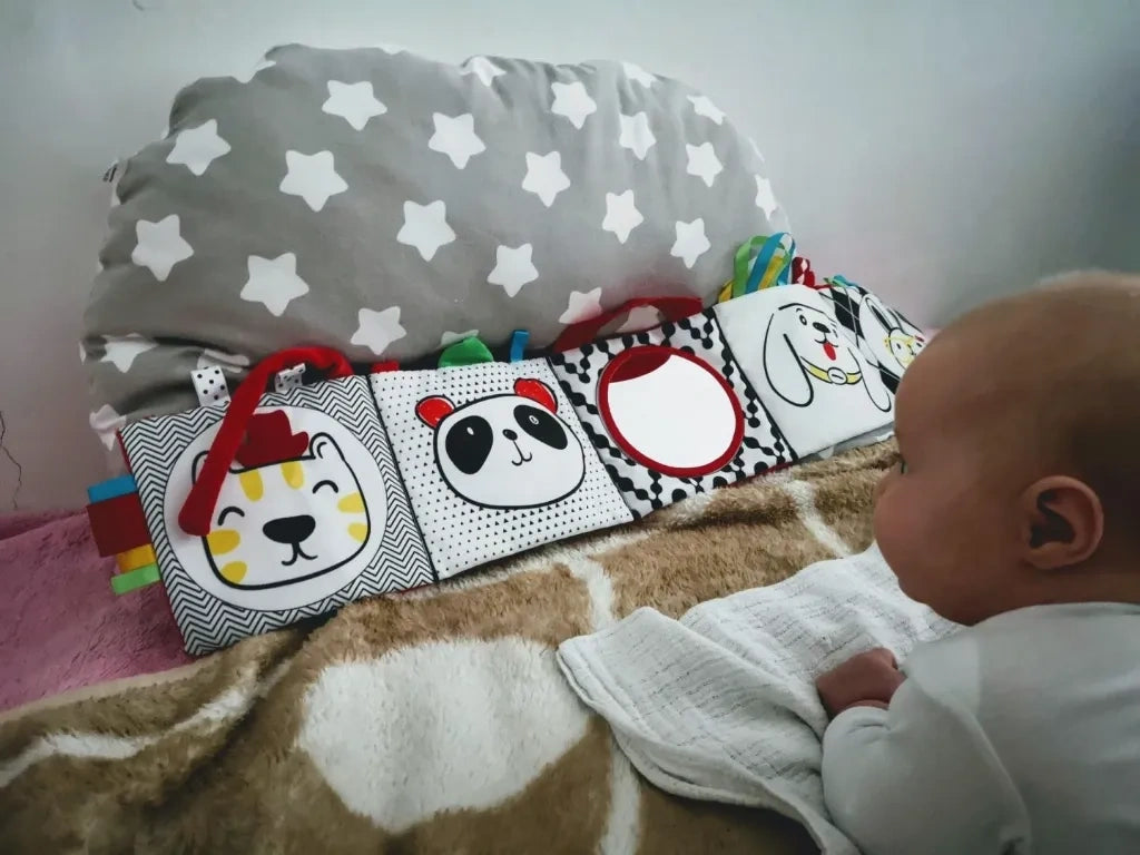 Książeczka sensoryczna lusterko, od urodzenia