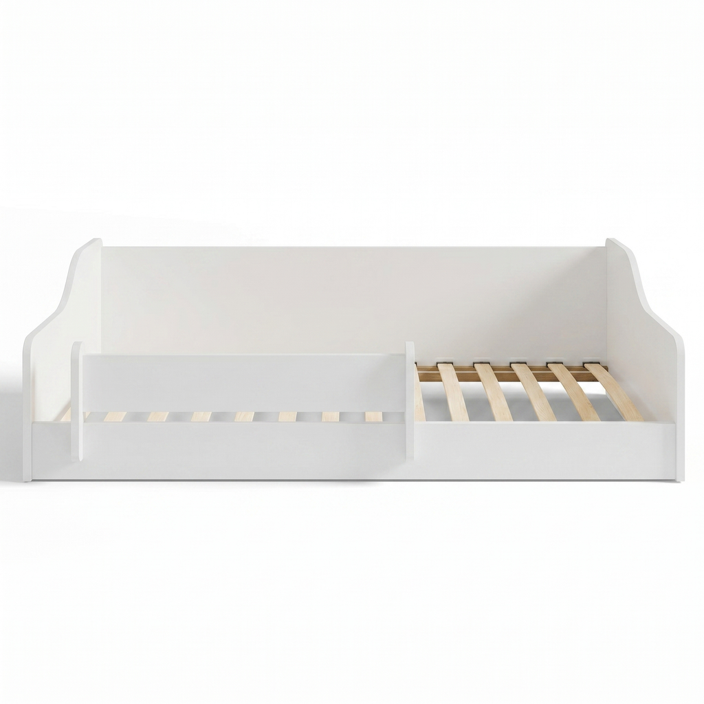 Łóżeczko podłogowe Montessori 160×80 cm bez materaca Biały Eryk
