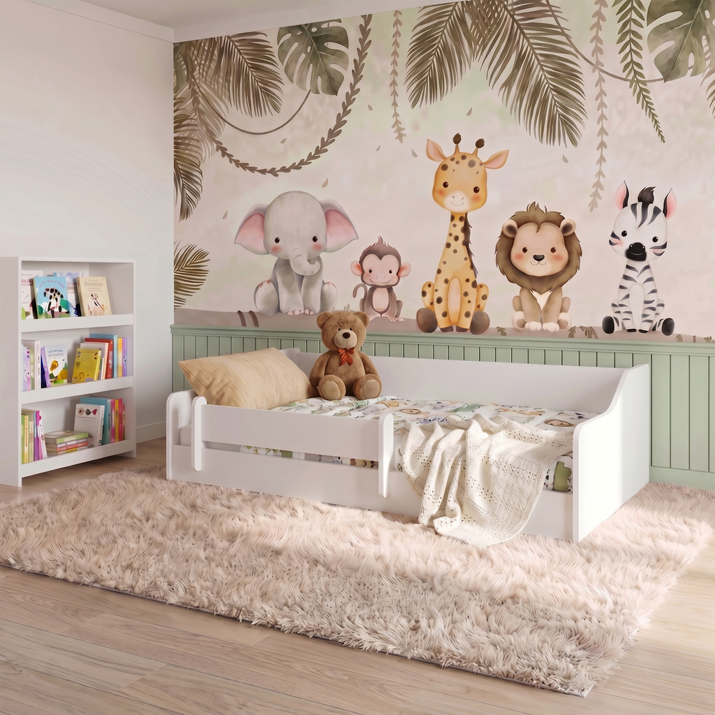 Łóżeczko podłogowe Montessori 160×80 cm bez materaca Biały Eryk