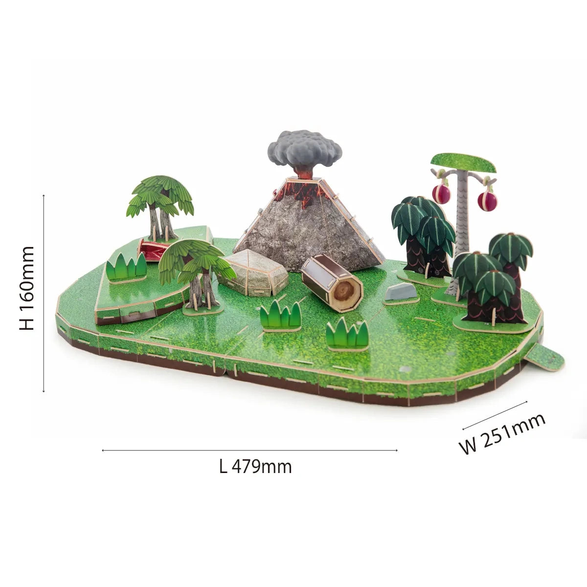 Magnetyczne figurki dinozaurów z dioramą, od 3 lat