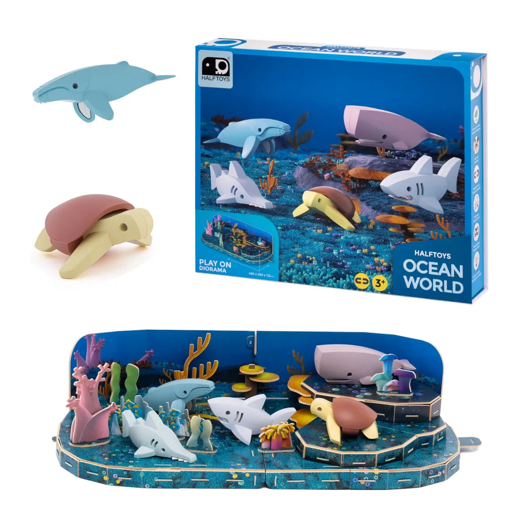 Magnetyczne zwierzaki Ocean 3D Figurki dla dzieci, od 3 lat