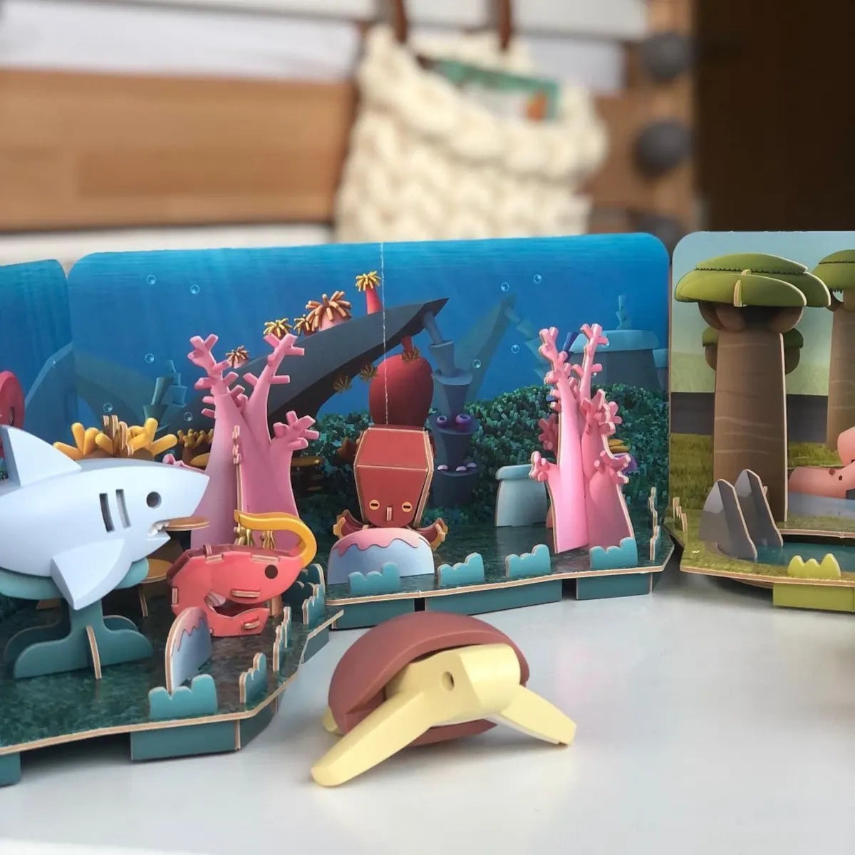 Magnetyczne zwierzaki Ocean 3D Figurki dla dzieci, od 3 lat