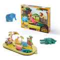 Magnetyczne zwierzaki safari puzzle 3D Figurki, od 3 lat