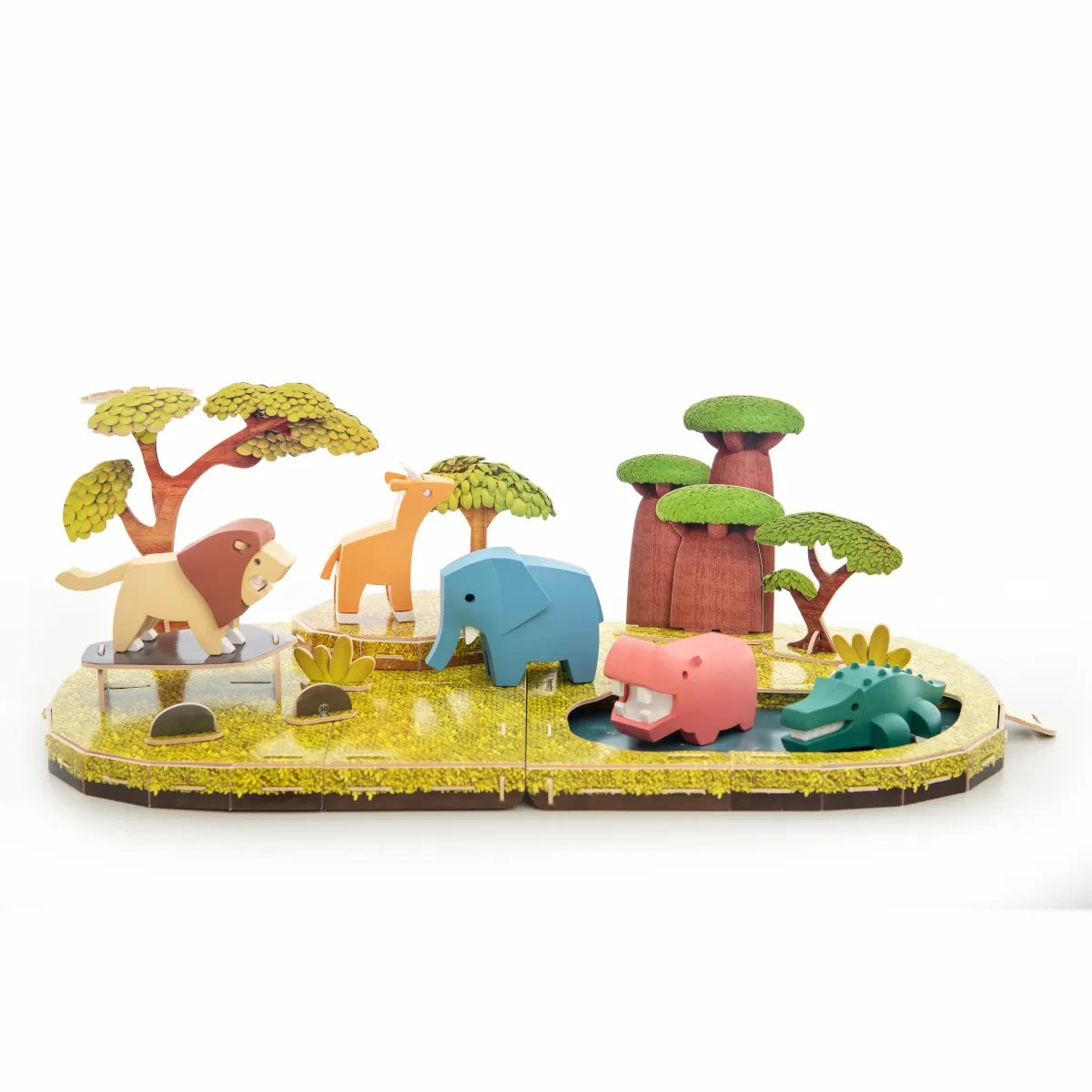 Magnetyczne zwierzaki safari puzzle 3D Figurki, od 3 lat