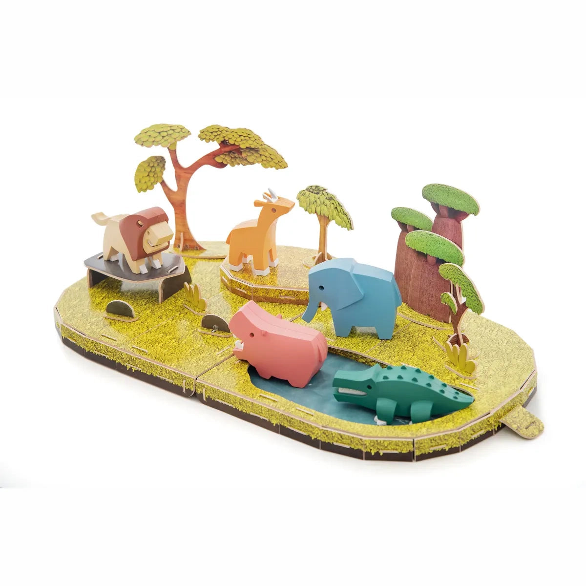Magnetyczne zwierzaki safari puzzle 3D Figurki, od 3 lat