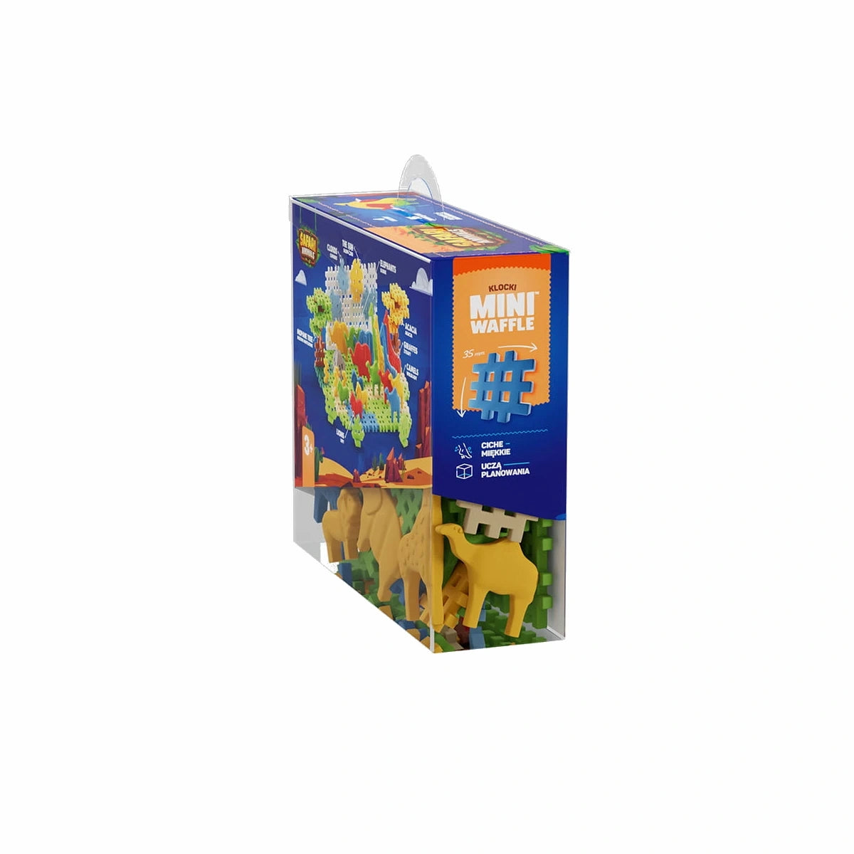 Klocki z figurkami Mini Waffle Animals Safari 100 el., od 3 lat