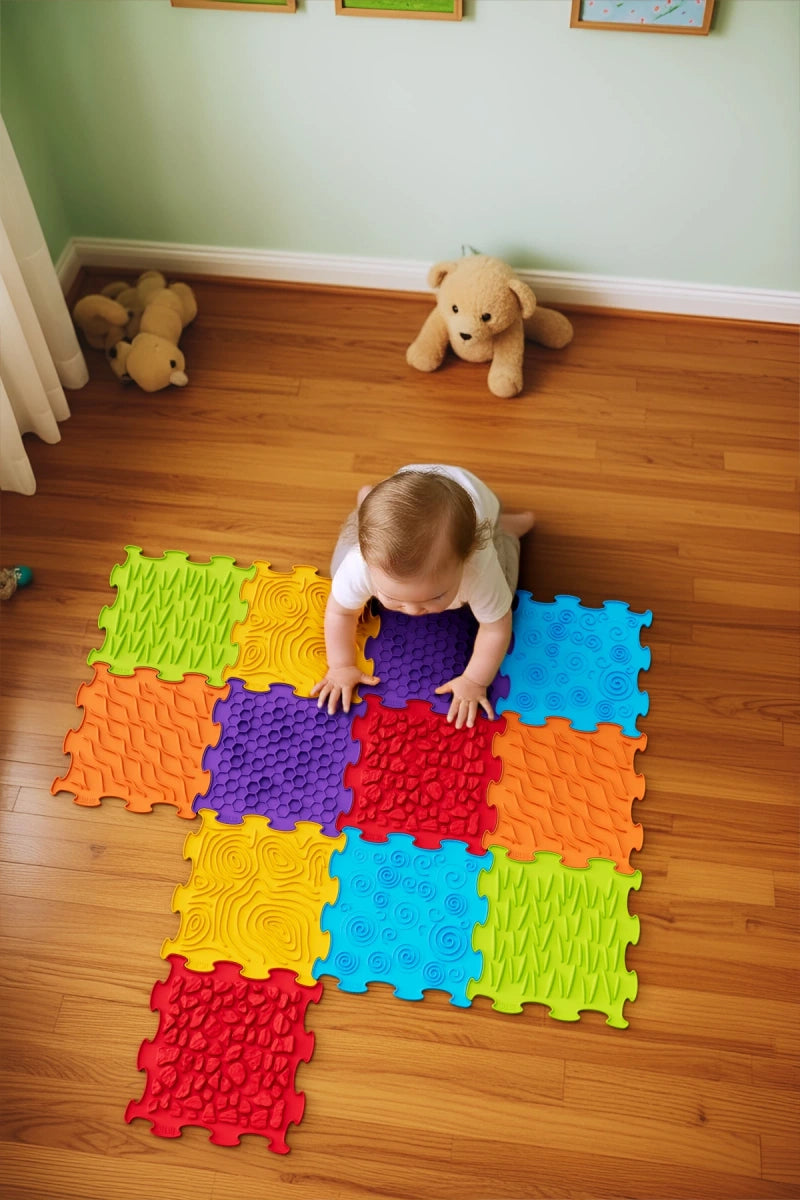 Maty sensoryczne BiBi Sensory Mats 12 el. od 6 miesięcy, od 6 mies.