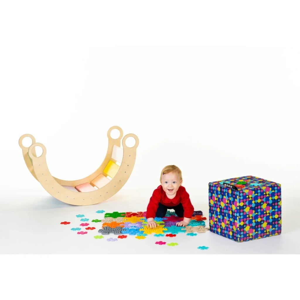 Zestaw 20 mat sensorycznych Mini Puzzle kolorowych 12 msc+, od 1 roku