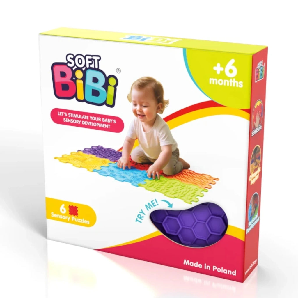 Maty sensoryczne Soft BiBi 6 el. BiBio od 6 miesięcy, od 6 mies.