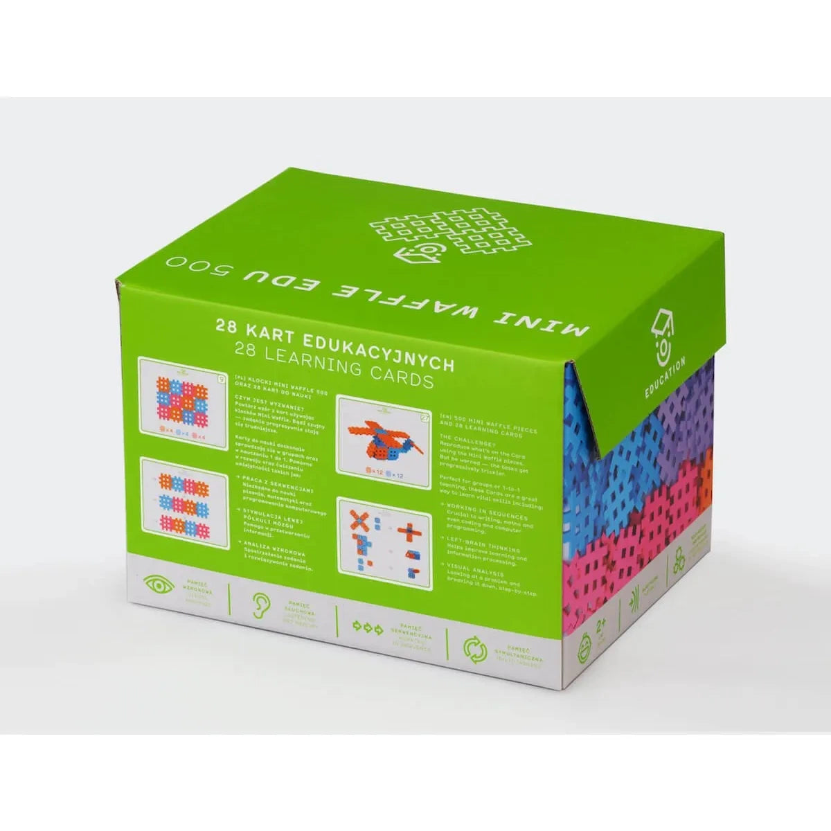 Klocki edukacyjne Mini Waffle EDU 500 el. dla 4-latka, od 4 lat