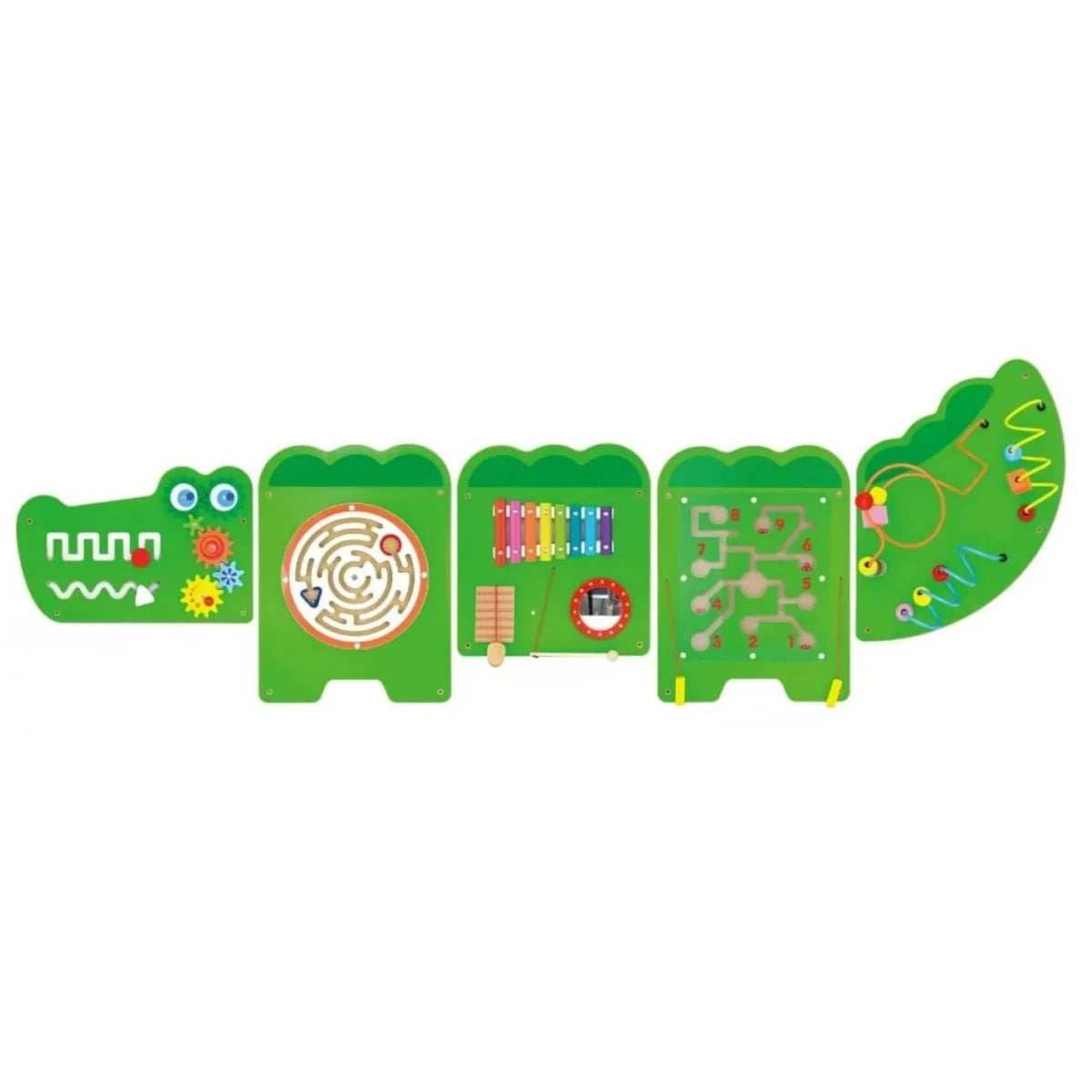 Panel ścienny krokodyl XL tablica sensoryczna, od 18 mies.