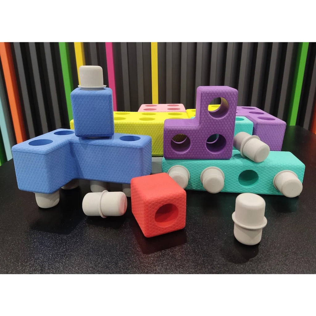 Piankowe klocki Tetris 45 el., od 3 lat