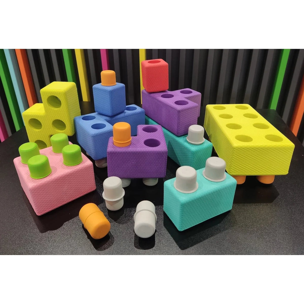 Piankowe klocki Tetris 45 el., od 3 lat