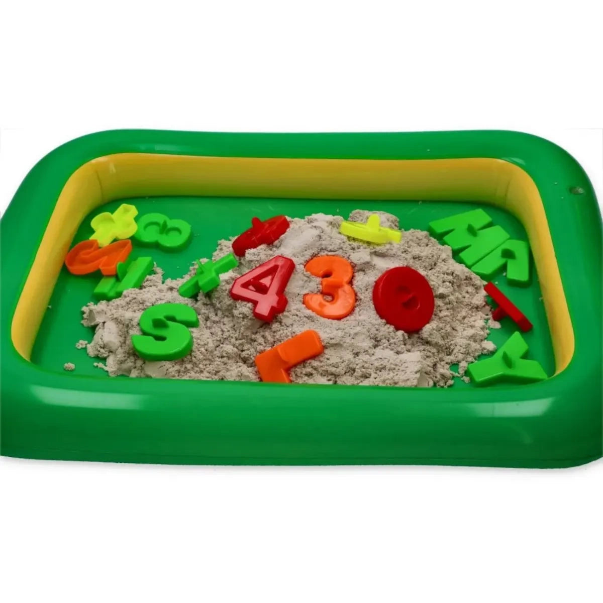 Piasek kinetyczny NaturSand 3 kg z foremkami i piaskownicą, od 3 lat