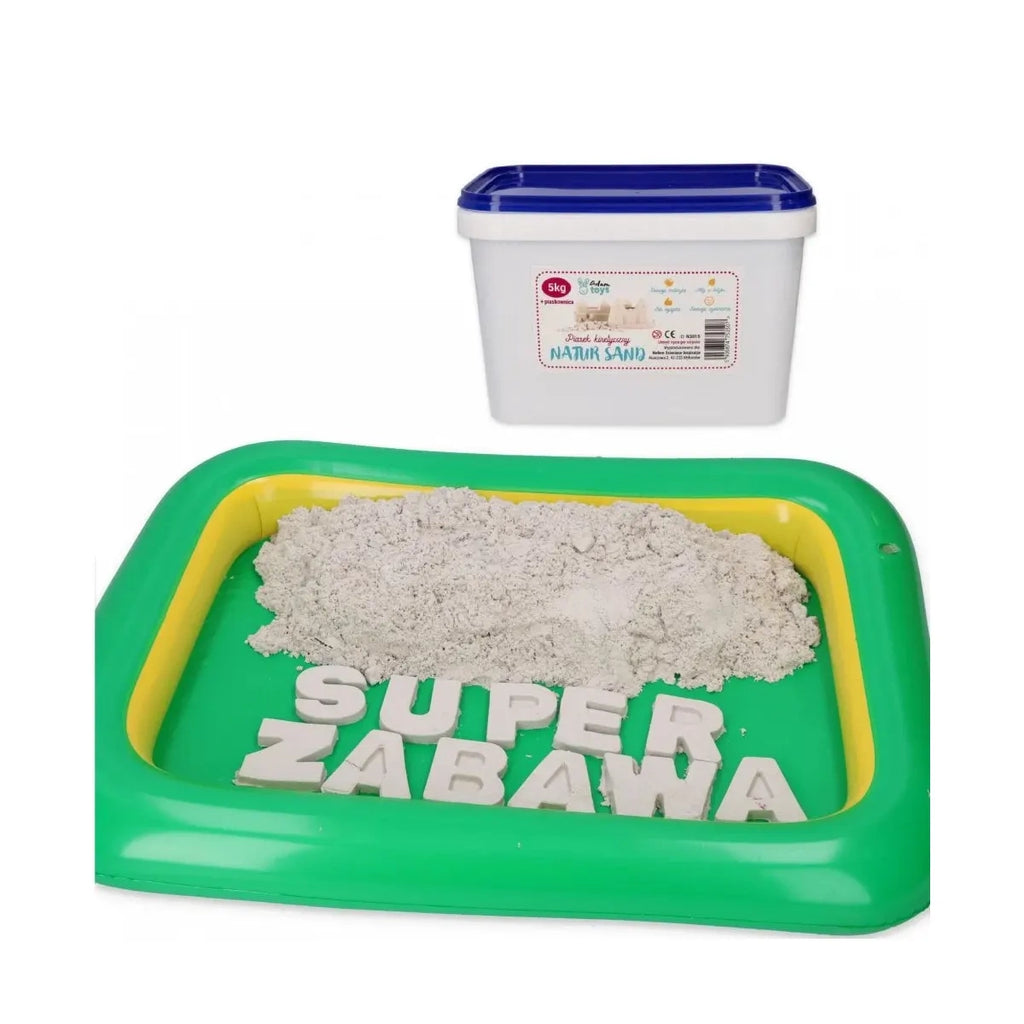 Piasek kinetyczny NaturSand 5 kg z piaskownicą, od 3 lat