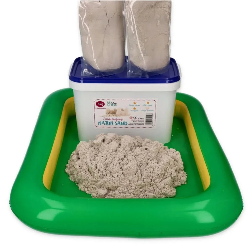 Piasek kinetyczny NaturSand 5 kg z piaskownicą, od 3 lat