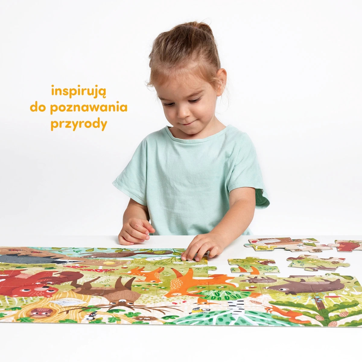 Puzzle Las Leśne zwierzęta 40 el., od 3 lat