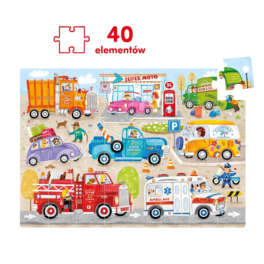 Puzzle Moto puzzle Auta pojazdy, od 3 lat