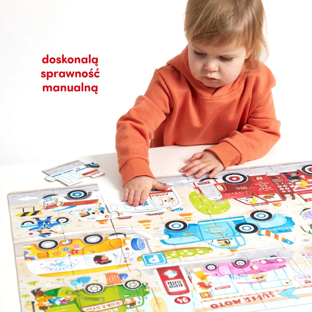 Puzzle Moto puzzle Auta pojazdy, od 3 lat