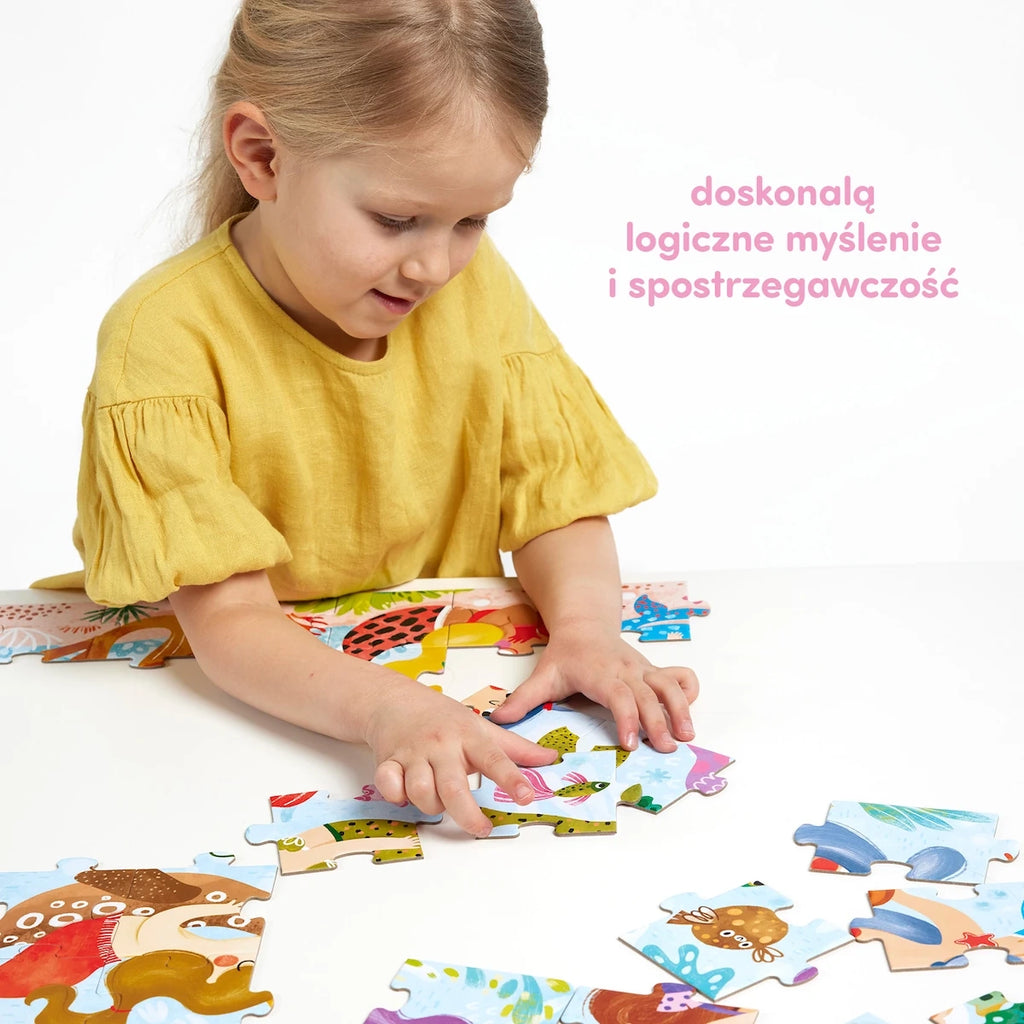 Puzzle magiczne Syrenki zmieniające kolory, od 4 lat